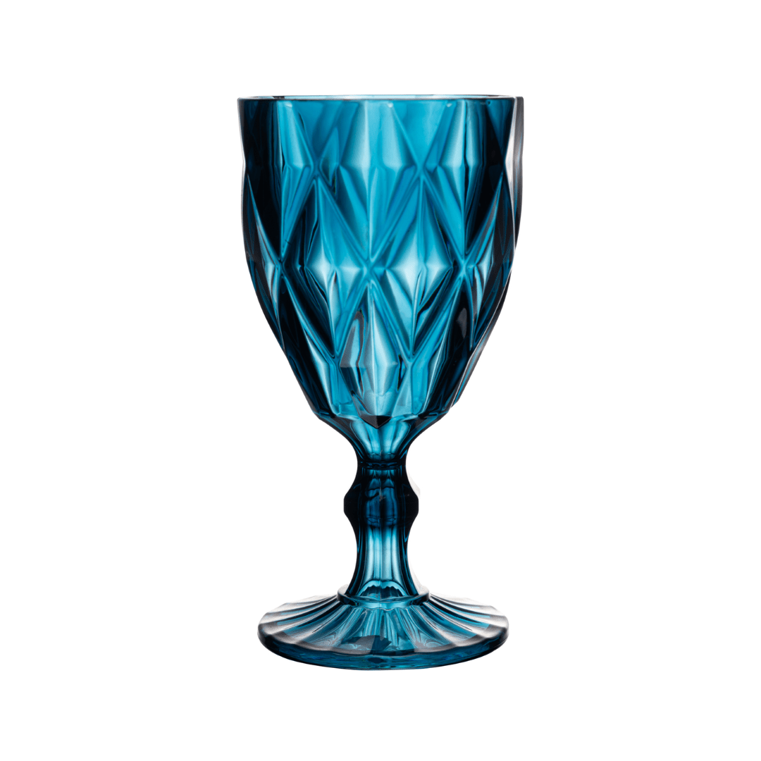 Taça de Acrilico Diamond Azul 330ml - Ela Decora