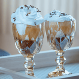 Taça de Licor de Vidro Diamond Âmbar 50ml - Ela Decora