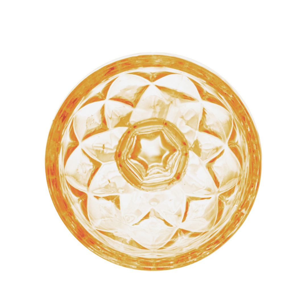 Taça de Licor de Vidro Diamond Âmbar 50ml - Ela Decora