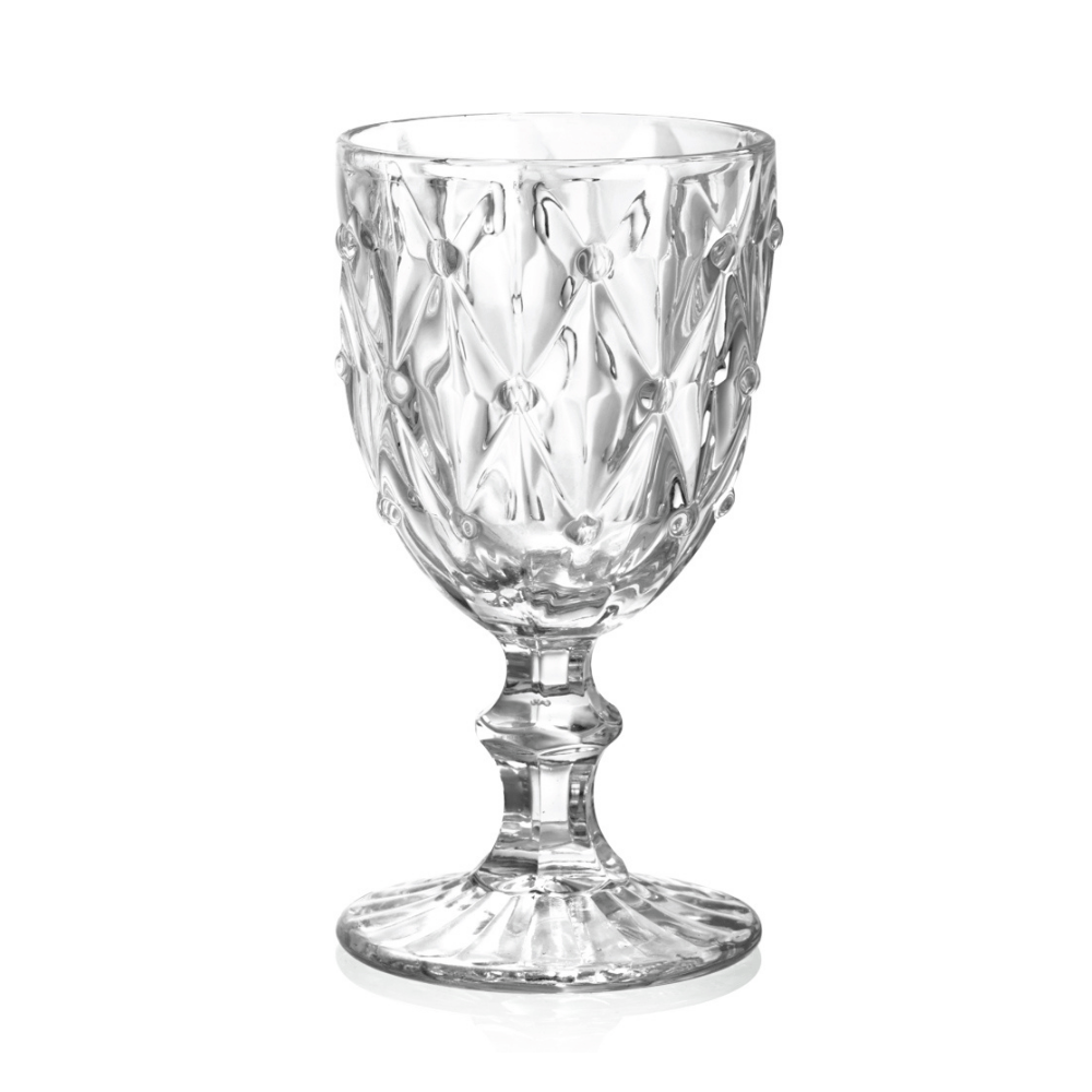 Taça de Vidro Para Vinho Dots - 245 ml - Ela Decora