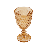 Taça Para Água Bico De Abacaxi Vidro Âmbar - 325ml - Ela Decora