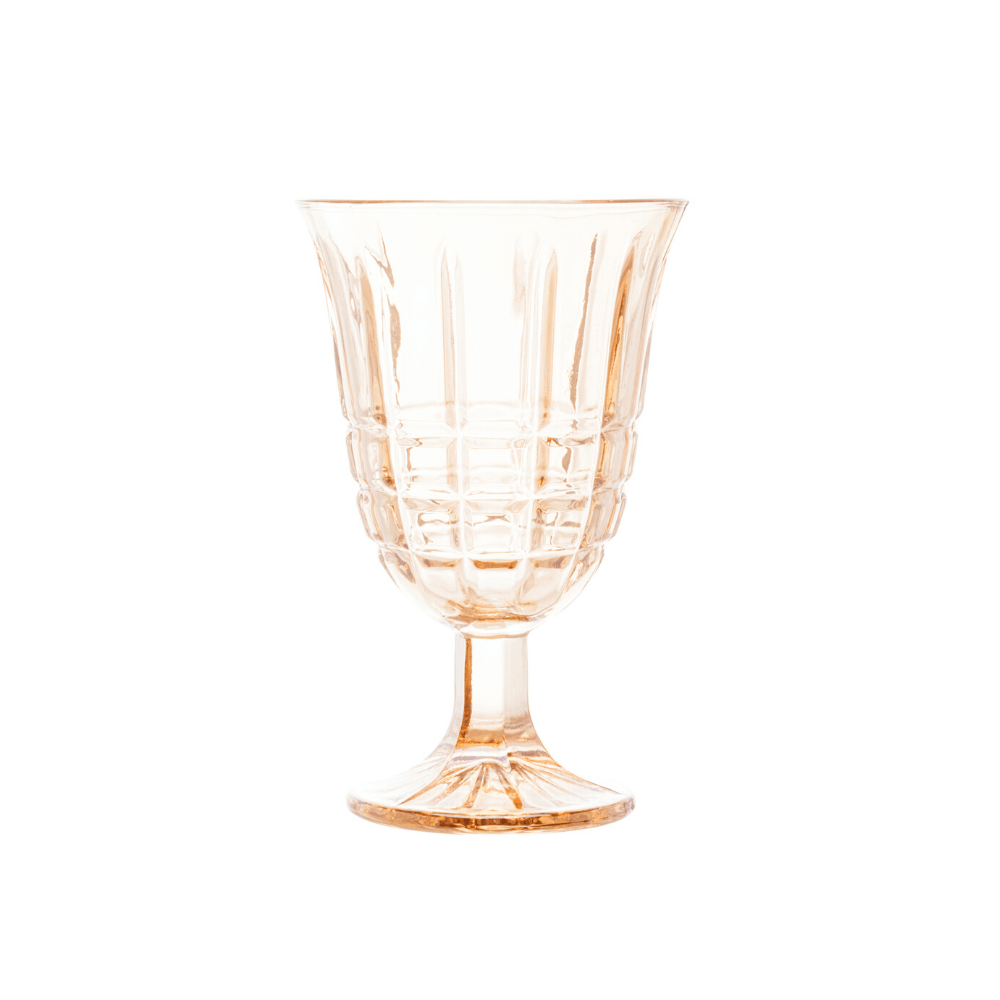 Taça Para Água De Vidro Calcutá Âmbar - 250ml - Ela Decora
