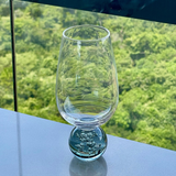 Jogo 6 Taças Base Esfera Fume e Transparente 550ml