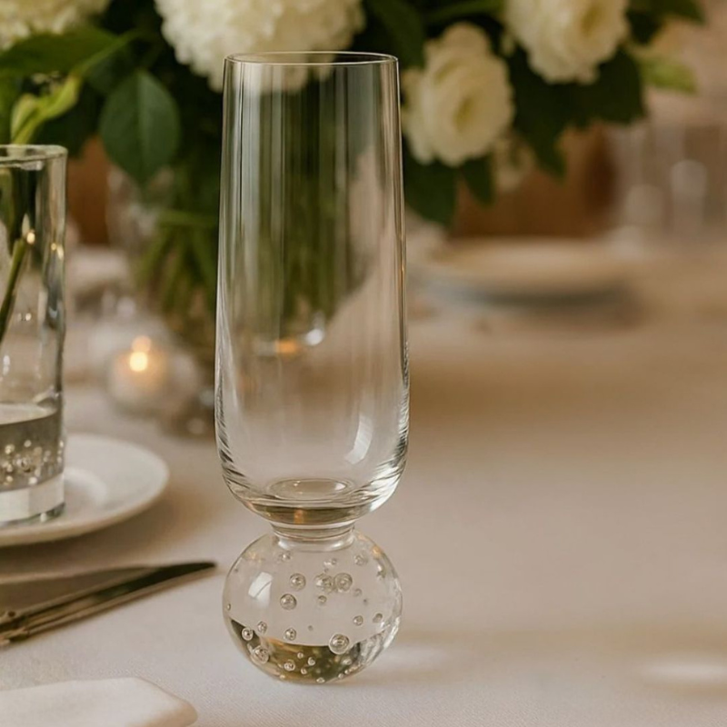 Taça Champanhe com Base Transparente 250ml