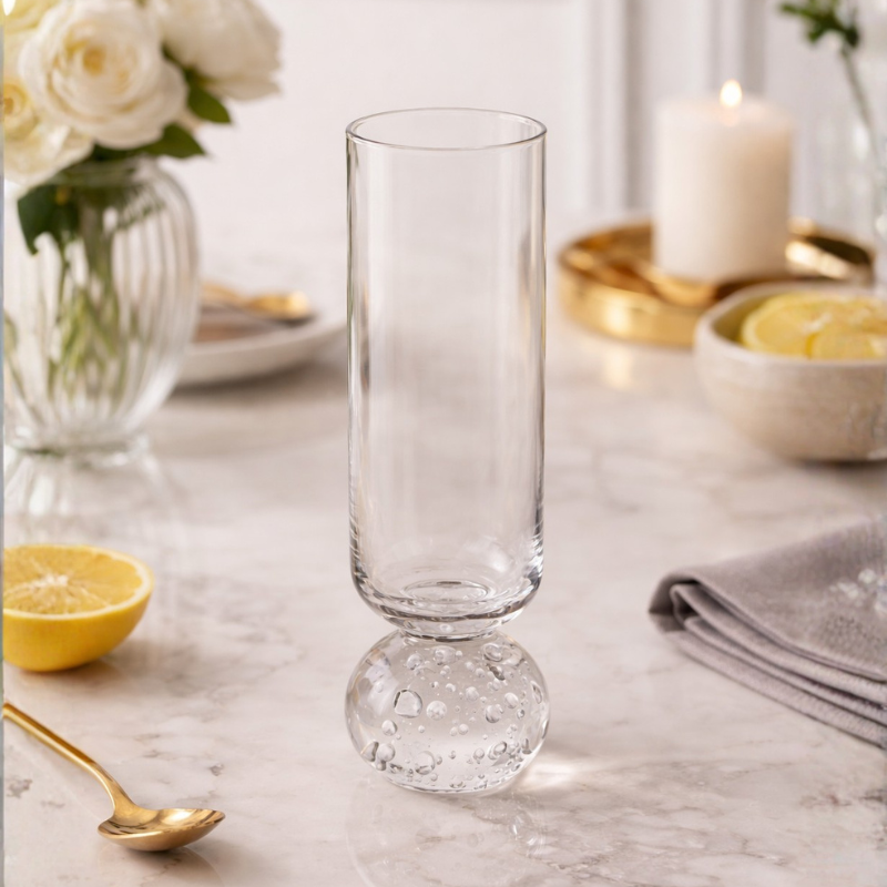 Taça Champanhe com Base Transparente 250ml