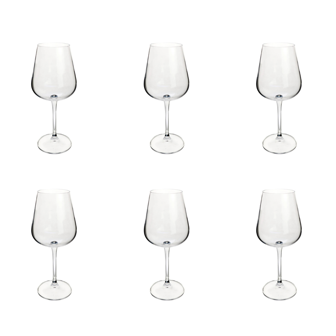Jogo 6 Taças para Vinho Branco Ardea em Cristal 450ml Full Fit 57984