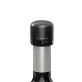 Tampa de Pressão para Vinho Barplay em ABS e Silicone com Trava Preta 4cm - Ela Decora