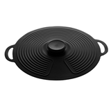 Tampa de Silicone para Panela 27cm Preta - Ela Decora
