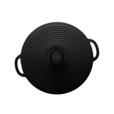 Tampa de Silicone para Panela Preta 23cm - Ela Decora