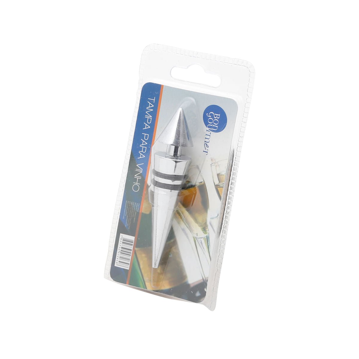 Tampa para Garrafa de Vinho Zamac 9cm - Ela Decora