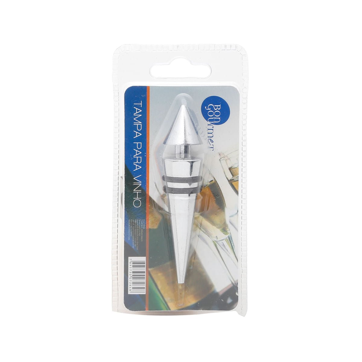 Tampa para Garrafa de Vinho Zamac 9cm - Ela Decora
