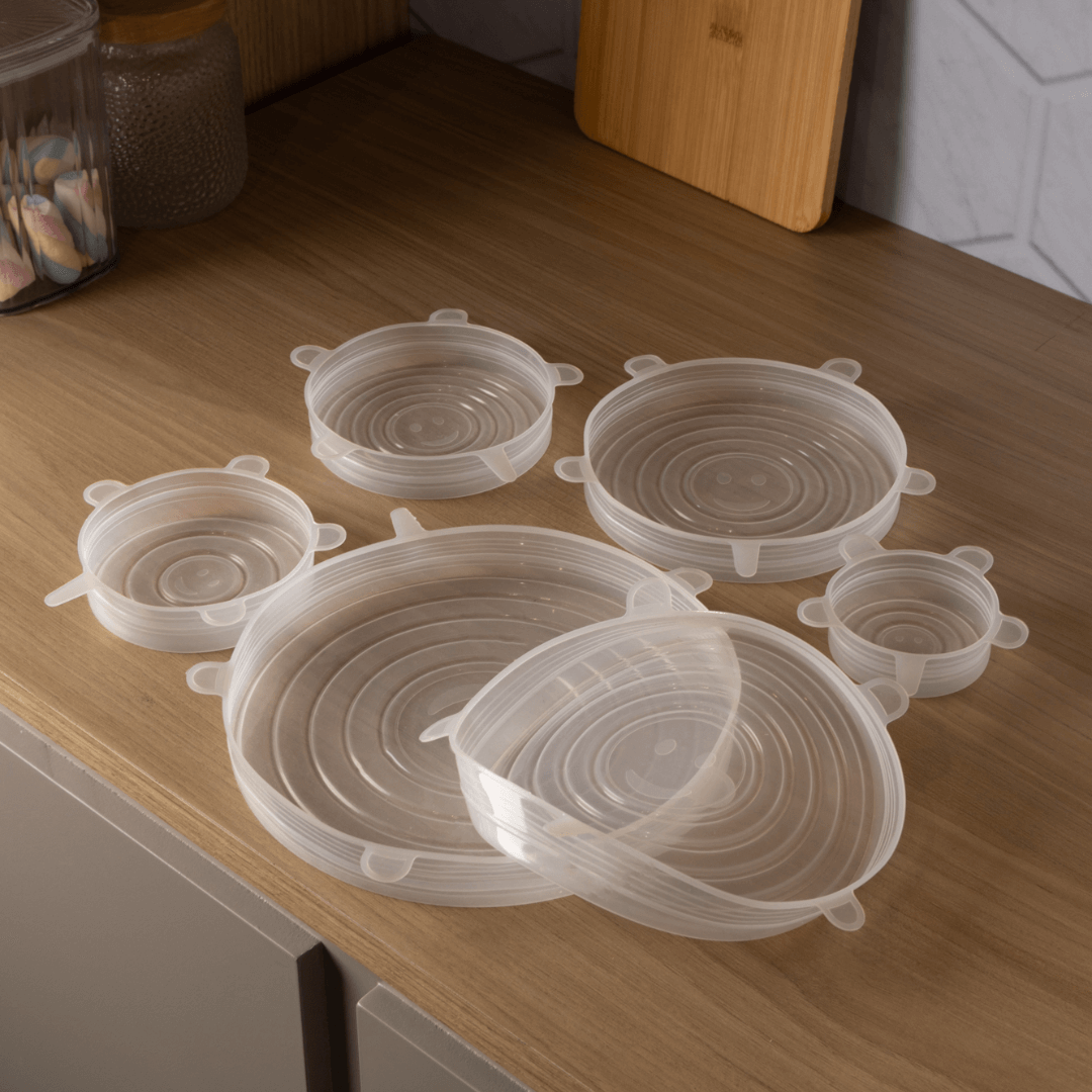 Jogo de Tampas de Silicone 6 Peças