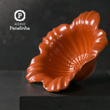 Tigela Cerâmica Flor Campestre Pequena Páprica - 26,5 cm - Ela Decora