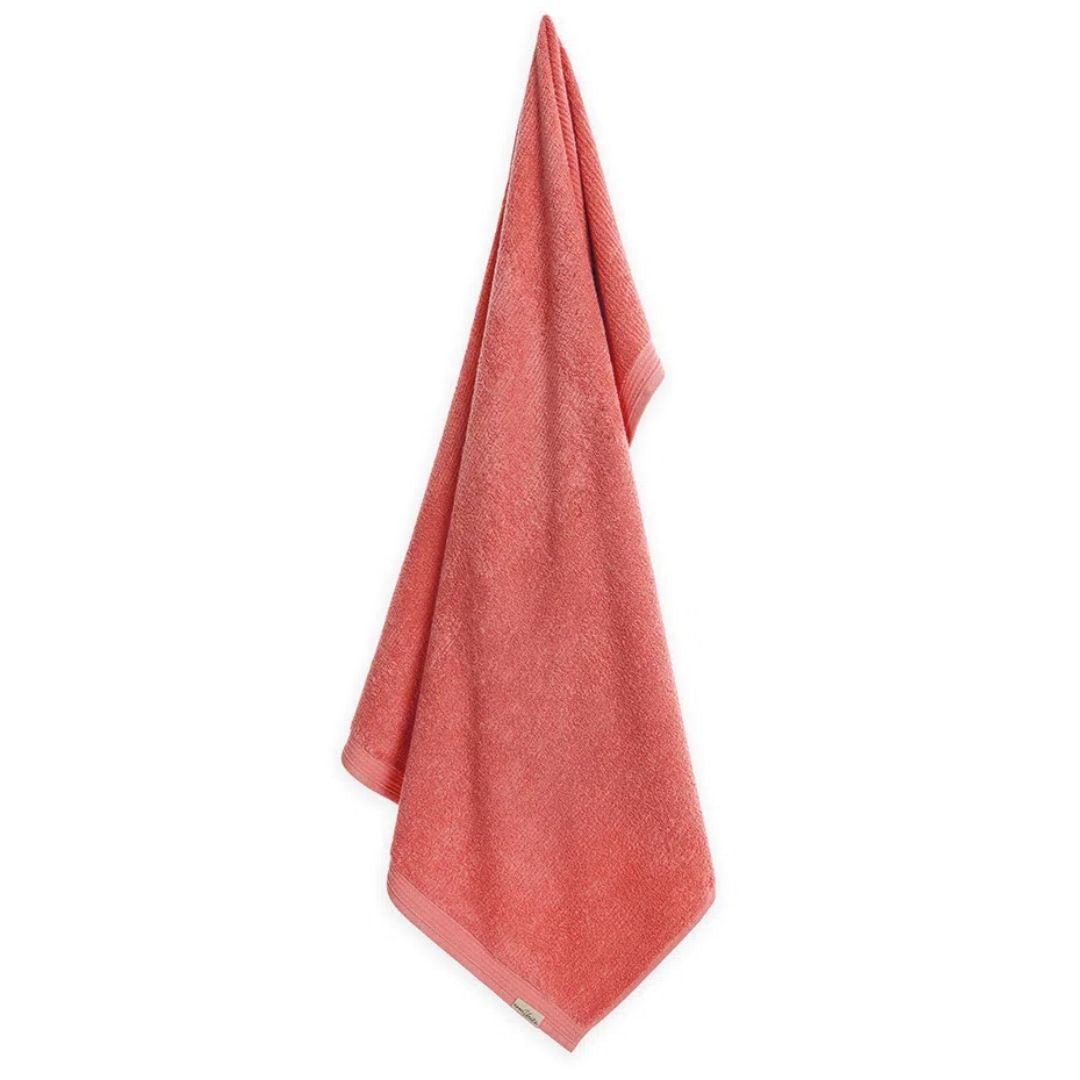 Toalha de Banho Imperial em Algodão Coral 1,40m x 70cm Macio Karsten - Ela Decora