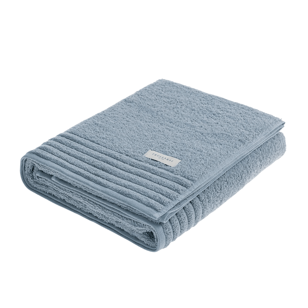 Toalha de Banho Imperiale em Algodão Azzuro 1,40m x 70cm Trussardi - Ela Decora