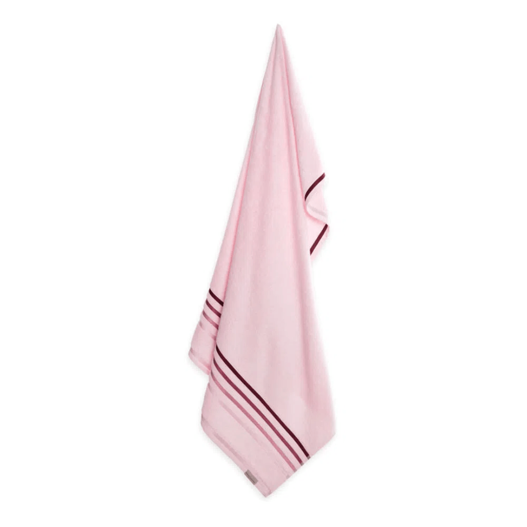 Toalha de Banho Lumina em Algodão Rosa 1,40m x 70cm Karsten - Ela Decora