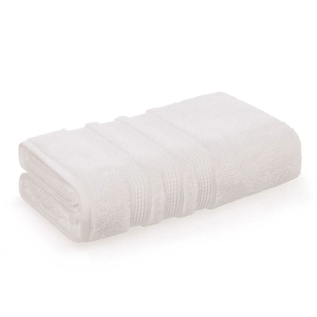 Toalha de Banho Suprema em Algodão Branca 1,40m x 70cm Macio Karsten - Ela Decora