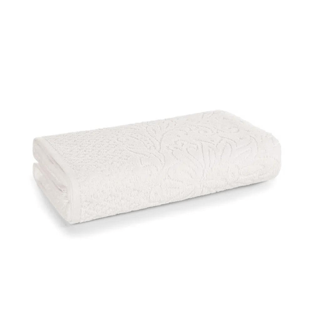 Toalha de Lavabo Monique em Algodão Branca 50cm x 30cm Macio Karsten - Ela Decora