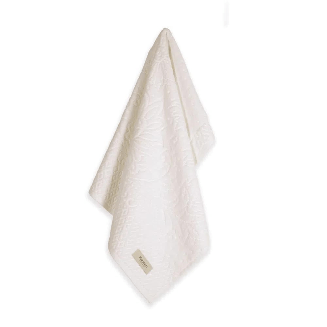 Toalha de Lavabo Monique em Algodão Branca 50cm x 30cm Macio Karsten - Ela Decora