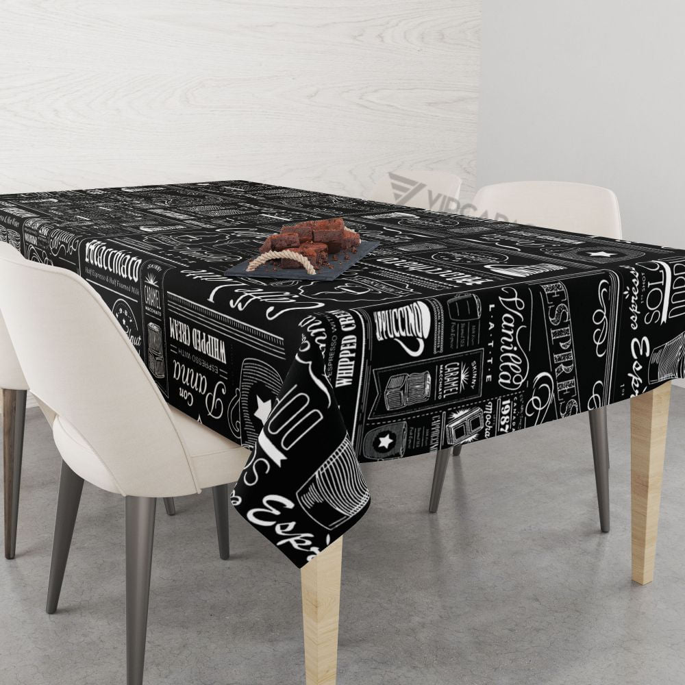 Toalha de Mesa Retangular Expresso 200 x 140 - Ela Decora