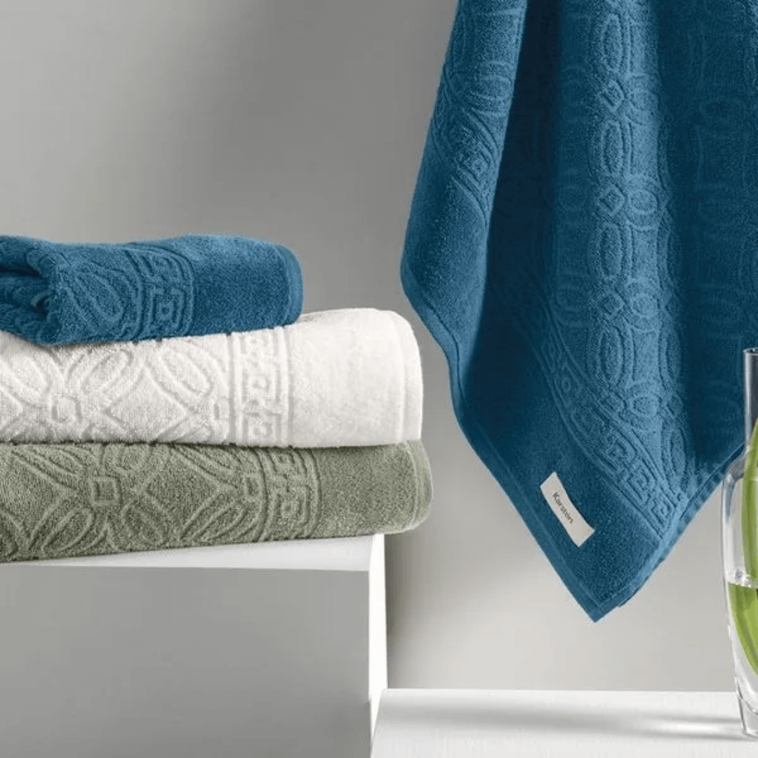 Toalha de Rosto Branca Mitra em Algodão 80cm x 48cm Macio Karsten - Ela Decora