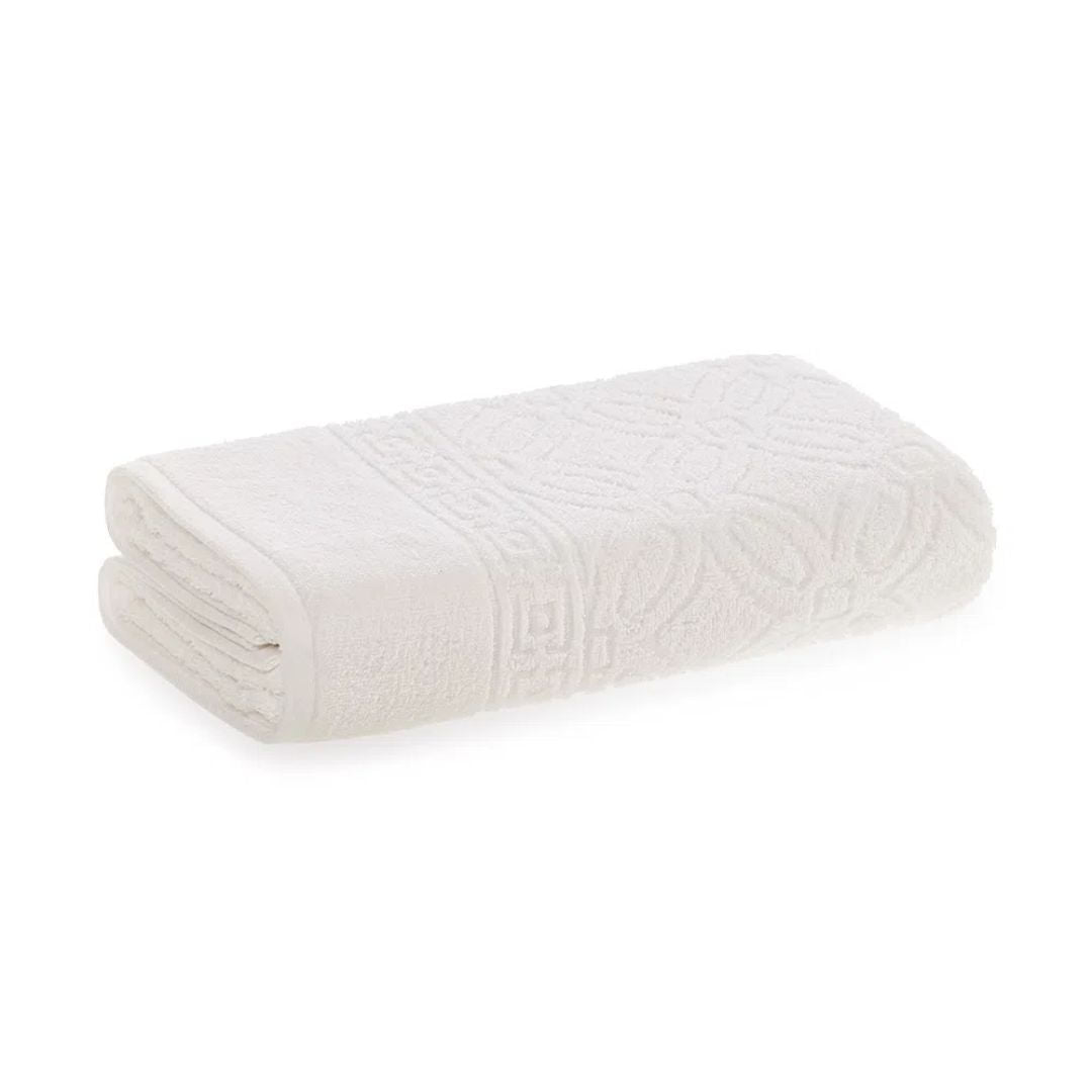 Toalha de Rosto Branca Mitra em Algodão 80cm x 48cm Macio Karsten - Ela Decora
