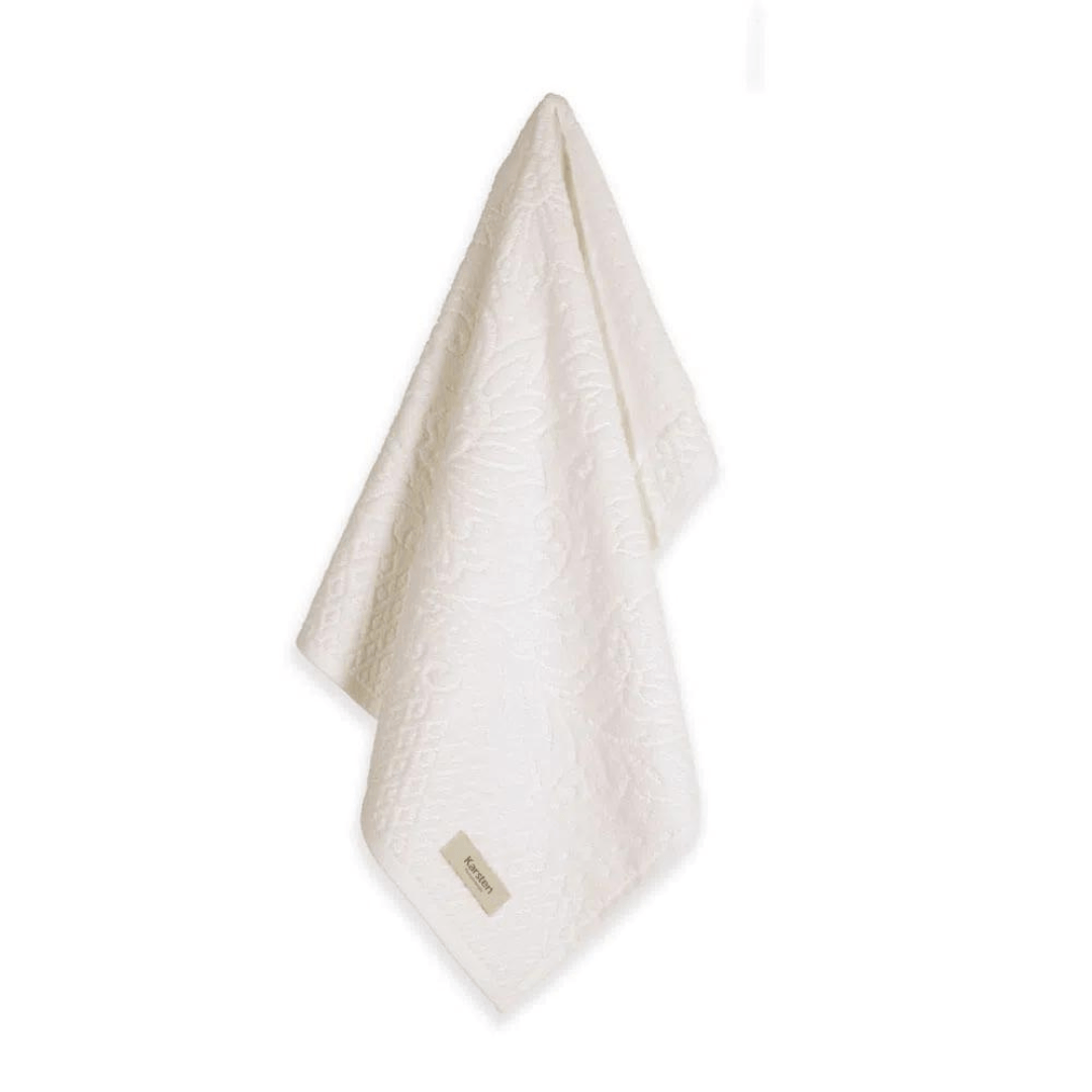 Toalha de Rosto Branca Monique em Algodão 70cm x 48cm Macio Karsten - Ela Decora