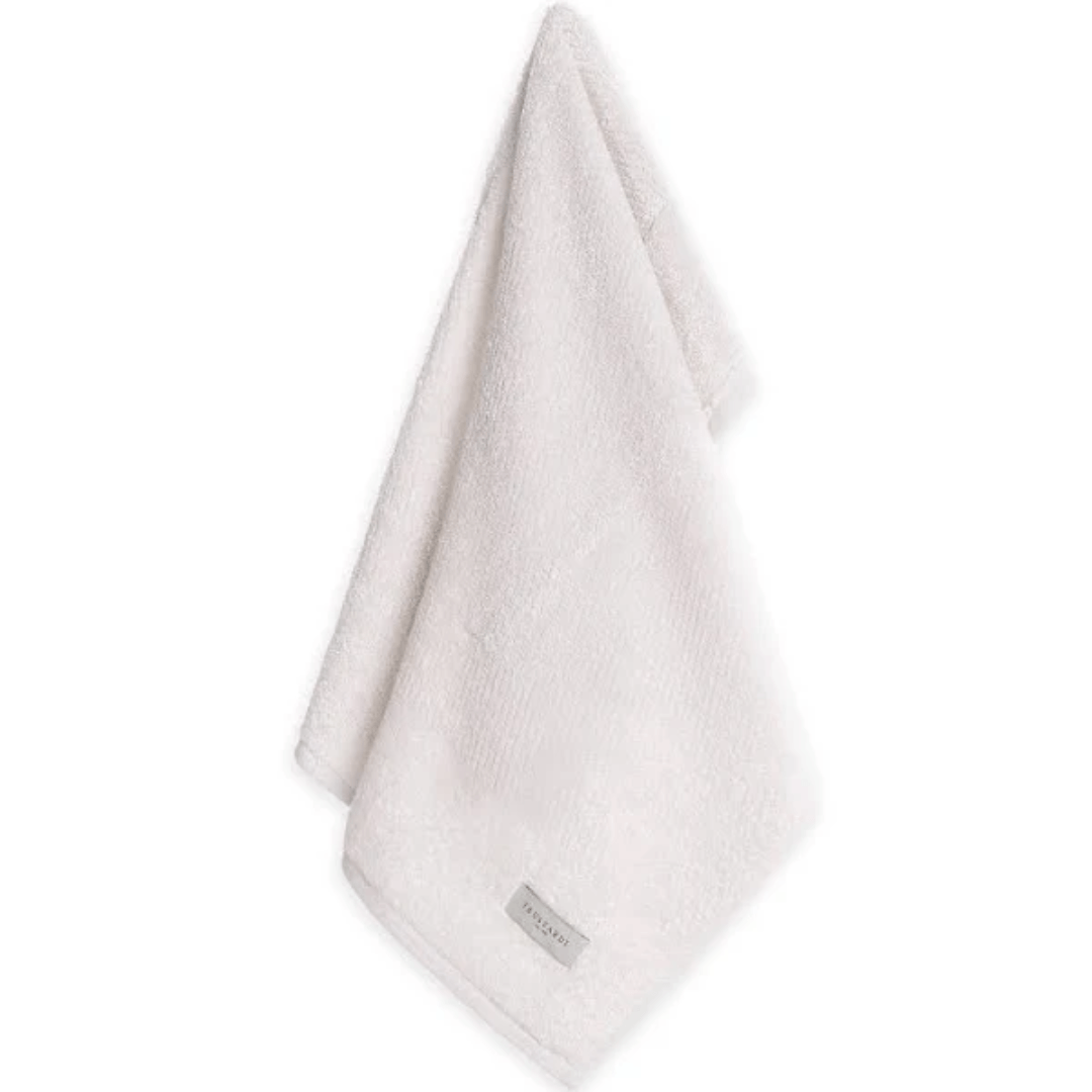 Toalha de Rosto Castelli em Algodão Branca 80cm x 48cm Trussardi - Ela Decora