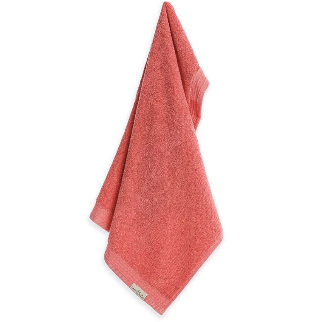 Toalha de Rosto Imperial em Algodão Coral 80cm x 48cm Macio Karsten - Ela Decora