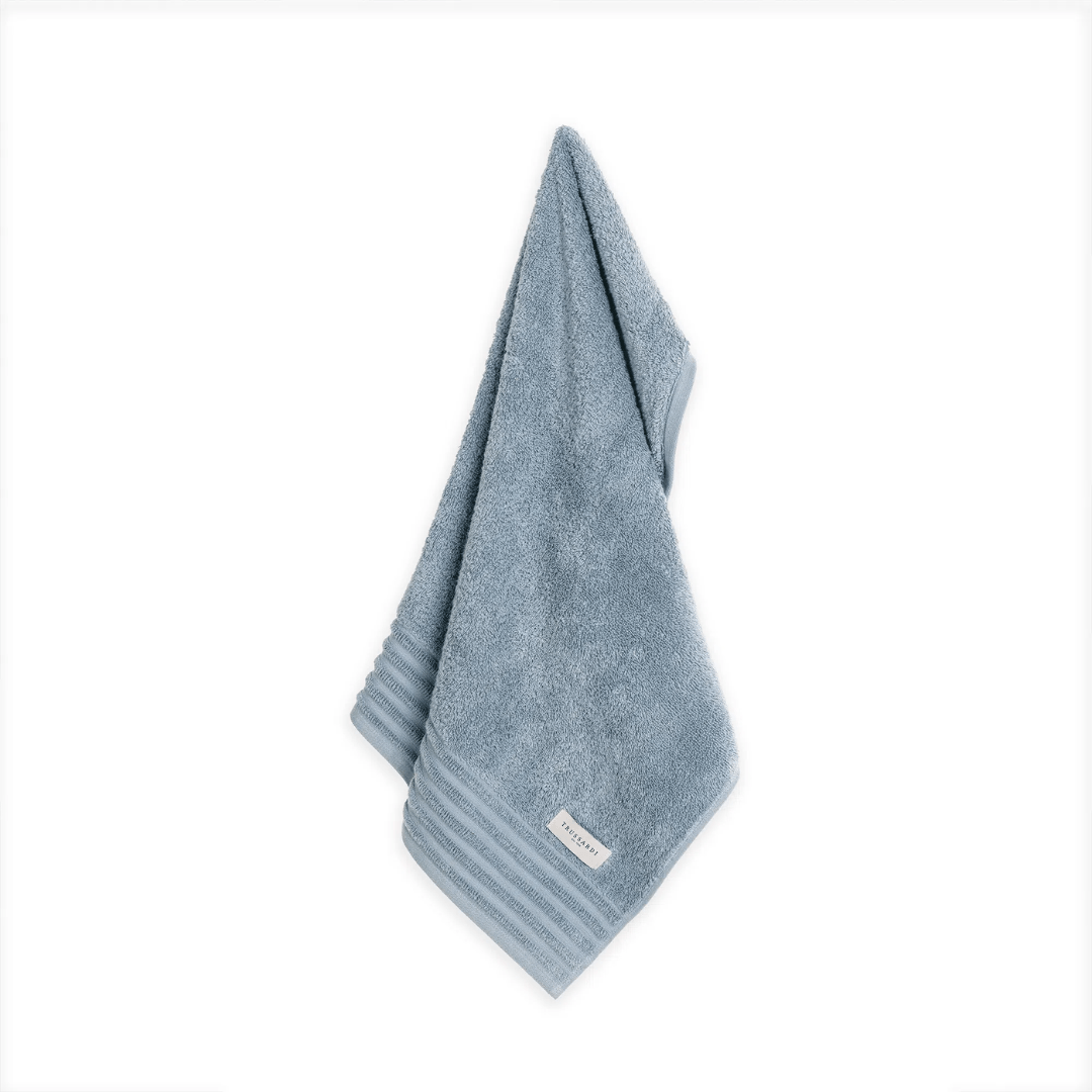 Toalha de Rosto Imperiale em Algodão Azzuro 80cm x 48cm Trussardi - Ela Decora