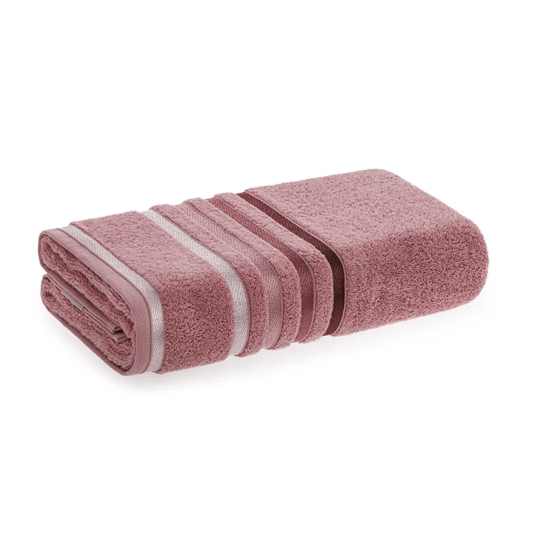 Toalha de Rosto Lumina em Algodão Rosa Retrô 80cm x 48cm Karsten - Ela Decora