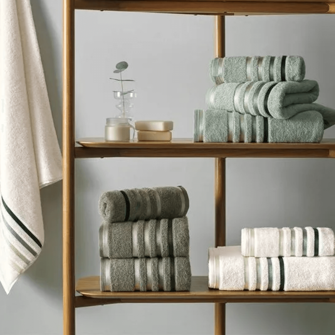 Toalha de Rosto Lumina em Algodão Verde 80cm x 48cm Karsten - Ela Decora