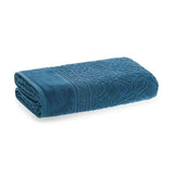 Toalha de Rosto Mitra em Algodão Azul 80cm x 48cm Macio Karsten - Ela Decora