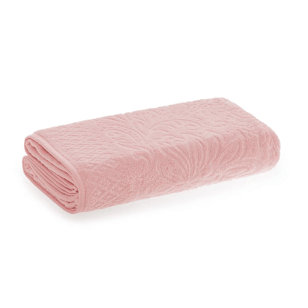 Toalha de Rosto Monique em Algodão Rosa 70cm x 48cm Macio Karsten - Ela Decora