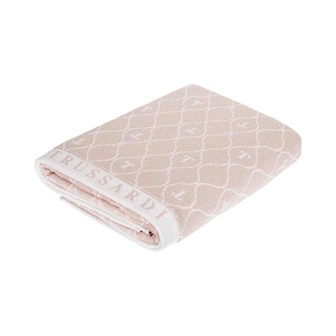 Toalha de Rosto Speciale em Algodão Soft Rose 90cm x 48cm Trussardi - Ela Decora