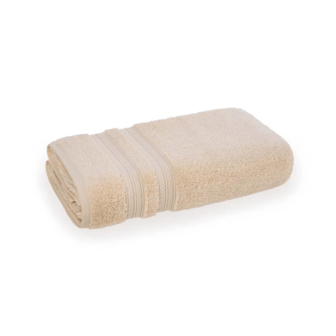 Toalha de Rosto Unika em Algodão Bege 80cm x 48cm Macio Karsten - Ela Decora
