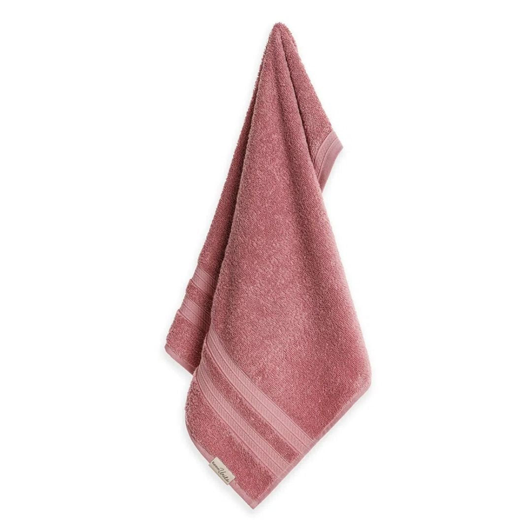 Toalha de Rosto Unika em Algodão Rosa Retrô 80cm x 48cm Macio Karsten - Ela Decora