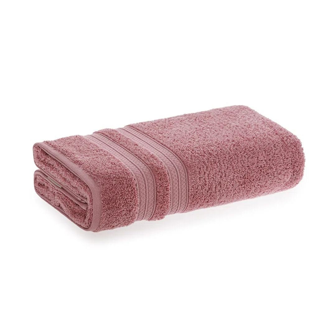 Toalha de Rosto Unika em Algodão Rosa Retrô 80cm x 48cm Macio Karsten - Ela Decora