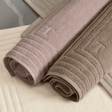 Toalha para Piso Tapete Banheiro Linee Branco 80cm x 48cm Trussardi - Ela Decora