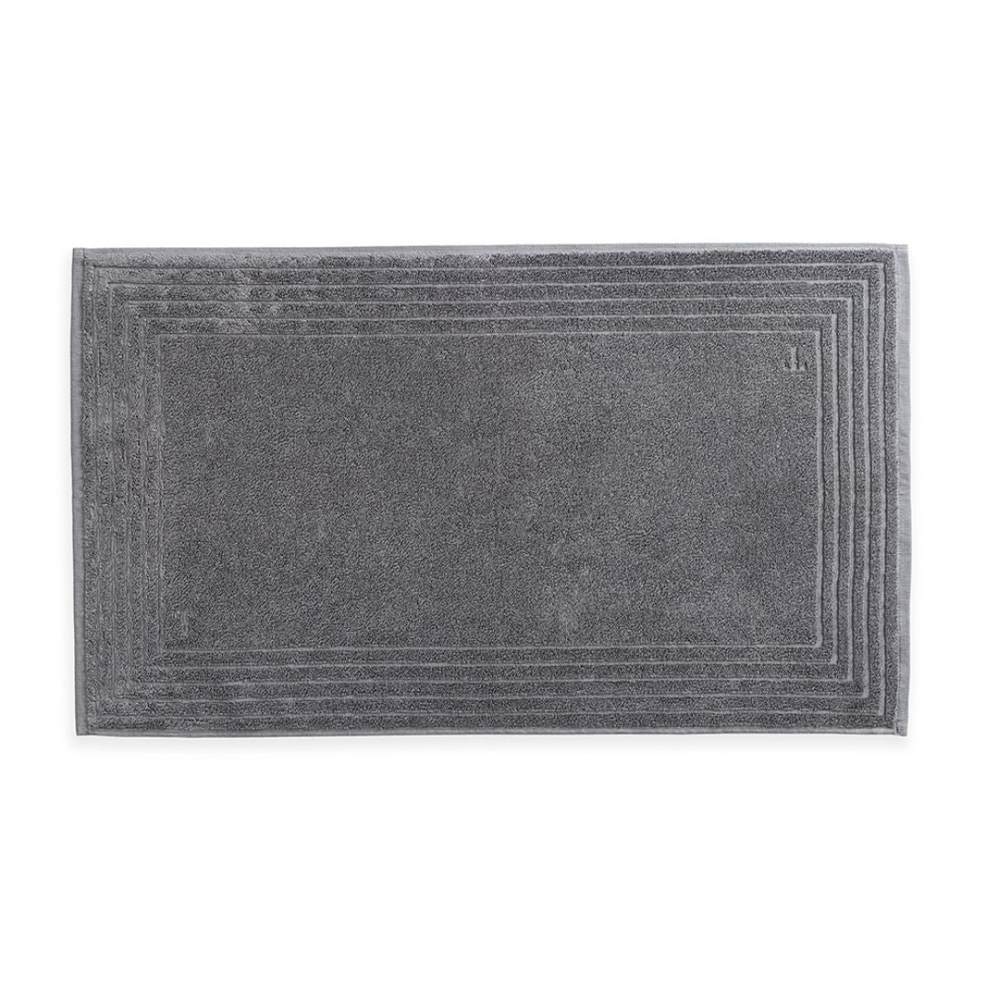 Toalha para Piso Tapete Banheiro Linee em Algodão Ardósia 80cm x 48cm Trussardi - Ela Decora