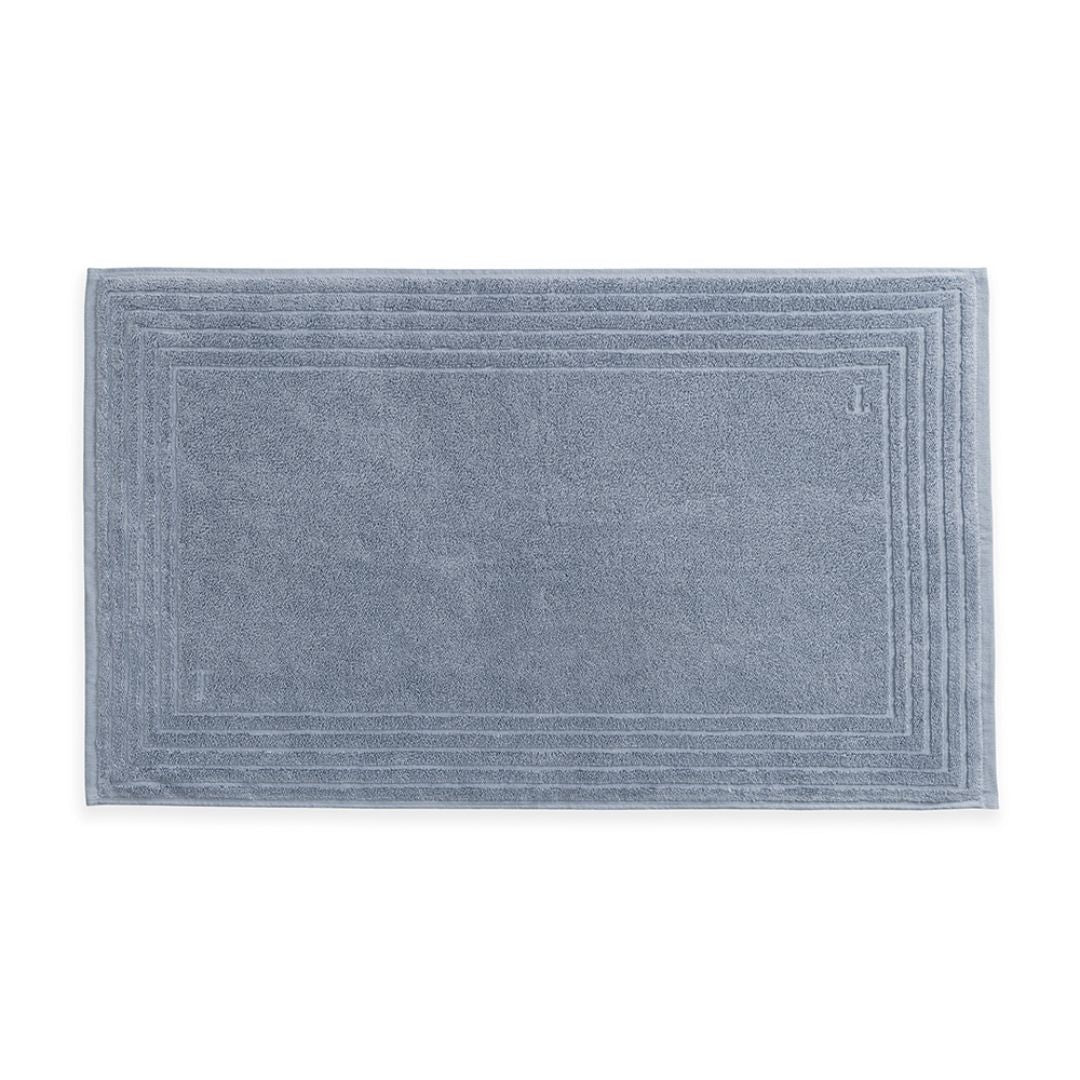 Toalha para Piso Tapete Banheiro Linee em Algodão Azzuro 80cm x 48cm Trussardi - Ela Decora