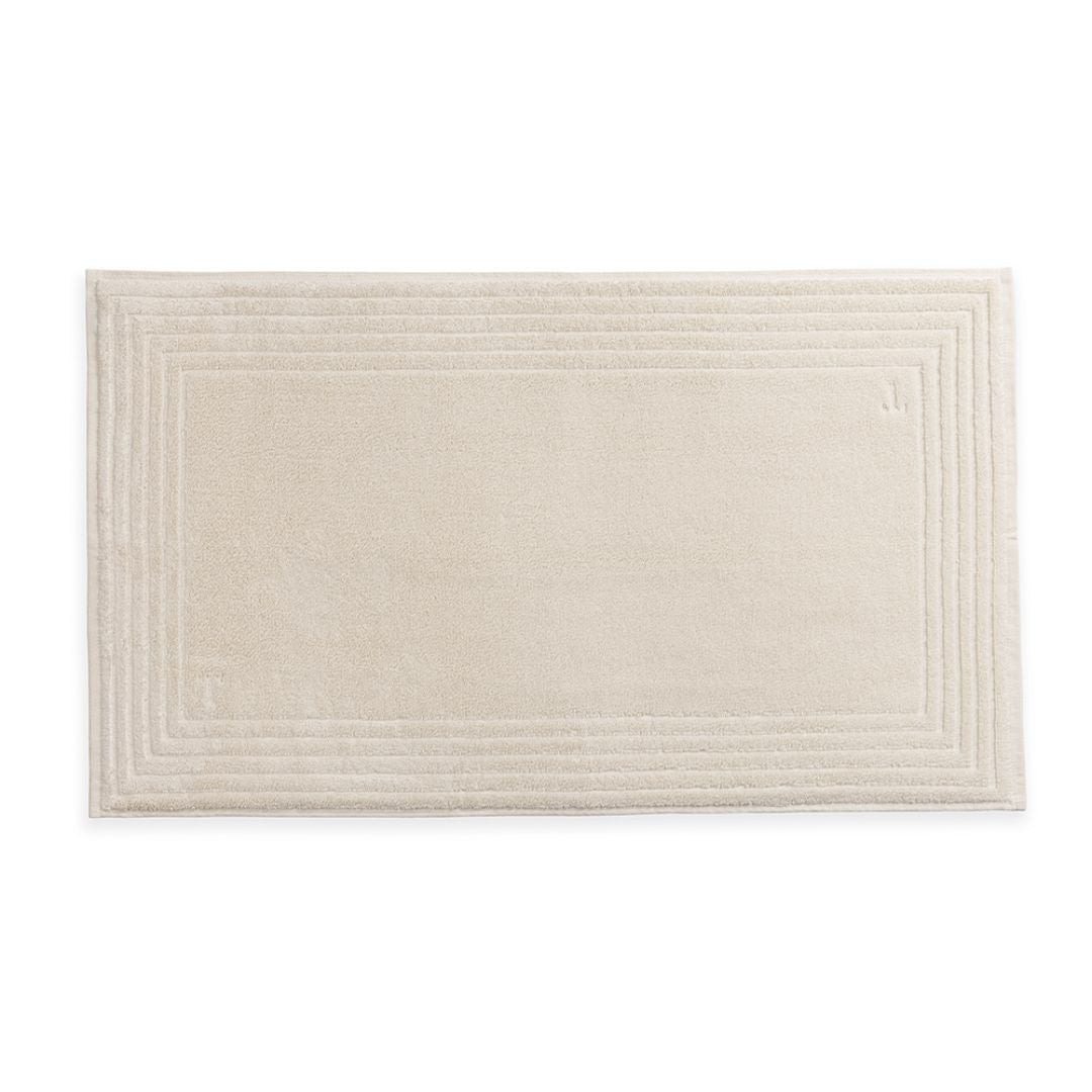 Toalha para Piso Tapete Banheiro Linee em Algodão Perolla 80cm x 48cm Trussardi - Ela Decora