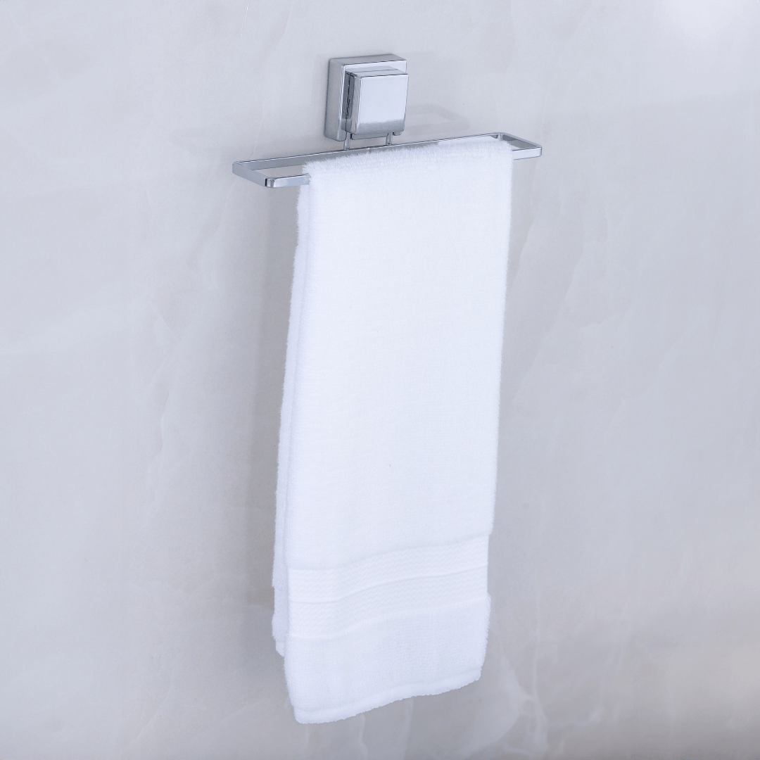 Toalheiro de Lavabo com Ventosa 25cm Aço Cromado - Ela Decora