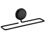 Toalheiro de Lavabo Fixação por Adesivo Preto Fosco 25cm - Ela Decora