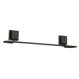Toalheiro Porta Toalha de Banho de Piatina 3M Black Preto 50cm - Ela Decora