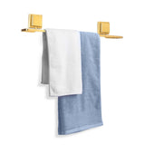 Toalheiro Porta Toalha de Banho de Piatina 3M Dourado Fosco - Ela Decora