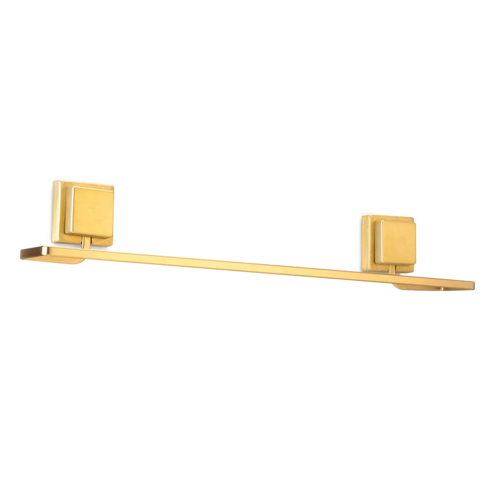 Toalheiro Porta Toalha de Banho de Piatina 3M Dourado Fosco - Ela Decora