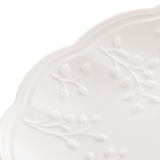 Travessa Butterfly Flower Porcelana New Bone Branca 31,5cm - Ela Decora