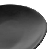 Travessa Coração Decorativo de Cerâmica Heart Preto 27cm - Ela Decora