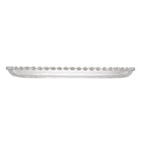 Travessa Cristal de Chumbo Oval Pearl 30cm - Ela Decora